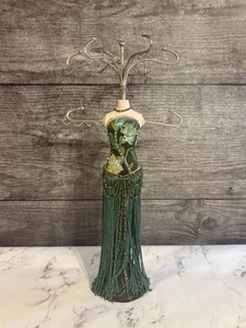DRESS MANNEQUIN JEWELRY HOLDER FLAPPER 1920S FRINGE SKIRT EARRING NECKLACE STAND - Picture 1 of 12