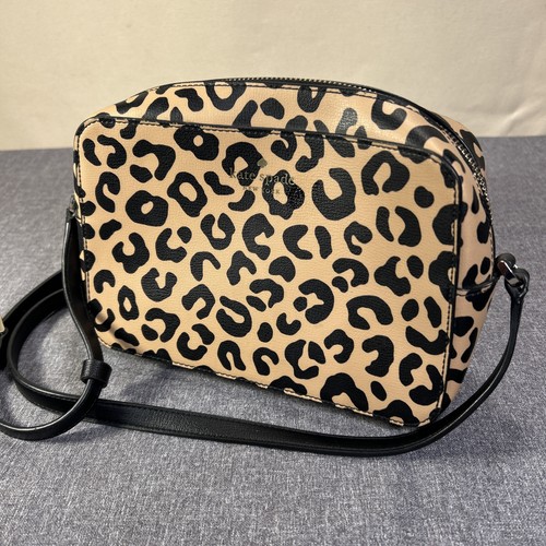 Borsa a tracolla Kate Spade Harper Leopard grafica ghepardo leopardo usata