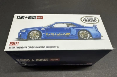 Kaido House Mini GT Nissan GT-R R34 Kaido Works V2 Aero SHINJUKU V2 #158 1/64 Foto 1 de 2