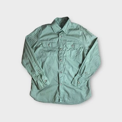 Crewcuts Green Button Up Light Long Sleeve Shirt - Image 1 of 4
