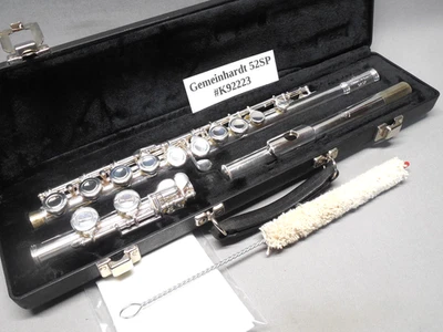 Flauta enchapada en plata Communhardt 52SP con estuche - Almohadillas nuevas pulidas reacondicionadas Foto 1 de 4