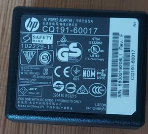 HP Printer Power Supply Adapter CQ191-60017 - Afbeelding 1 van 4