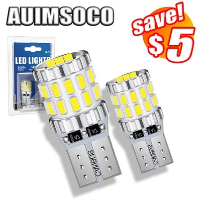 2x LED luz de respaldo inversa blanca fría para INFINITI QX60 2015-2019 T10 T15 921 Foto 1 de 4