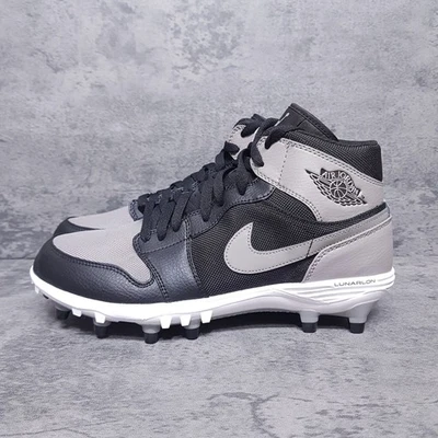Botines de fútbol Nike Air Jordan 1 TD gris sombra media para hombre 8 negros grises Lunarlon Foto 1 de 4