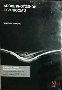 Adobe Photoshop Lightroom 2 for Windowns PC, Mac | Education w/cdk# LikeNew - Picture 1 of 3