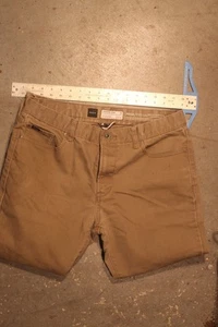 Pantalones de mezclilla para hombre RVCA Daggers talla 34 marrón - Imagen 1 de 5