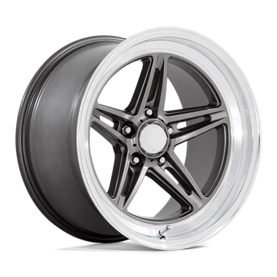 Антрацитовое кромочное колесо 18x10 American Racing VN514 с канавкой алмазной огранки 5x4,5 (0 мм) - Изображение 1 из 4