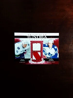 Mats Sundin/Borje Salming Dual Jersey Patches Artifacts Tundra Tandems SP #12/50 - Image 1 of 2