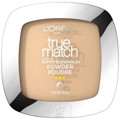 LOREAL True Match Super Blendable Pressed Powder LIGHT MEDIUM W3 - Image 1 of 4