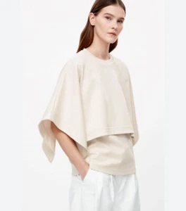 Cos Cream Tunic Poncho Top XS - Picture 1 of 8