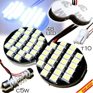 BOMBILLA LUZ PANEL 48 LED SUPER BLANCA KIT 5 EN UNO C5W T10 W5W COCHE 12V XENON - Imagen 1 de 12
