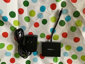 STARTECH.COM MSTMDP123DP MDP MINI DP TO DP DISPLAYPORT MULTI MONITOR HUB ADAPTER - Picture 1 of 6