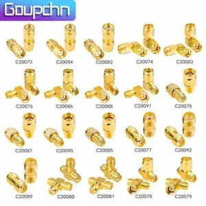 1Pair SMA Adapter RP SMA Male Plug to Female Jack RF Connector Straight T L Type - Picture 1 of 26