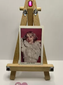 ALICE WHITE 1932 BAT British American Tobacco Cinema Stars VINTAGE, RARE - Picture 1 of 6