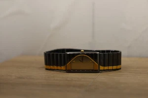 Seiko Half Moon Ladies Vin Two-Tone Quartz Dress Watch 2P20-5k09 New Batt 6.25" - Picture 1 of 6