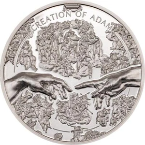 Cook Islands 2023 5$ CREATION OF ADAM X Ray 1 Oz moneda plata - Imagen 1 de 5