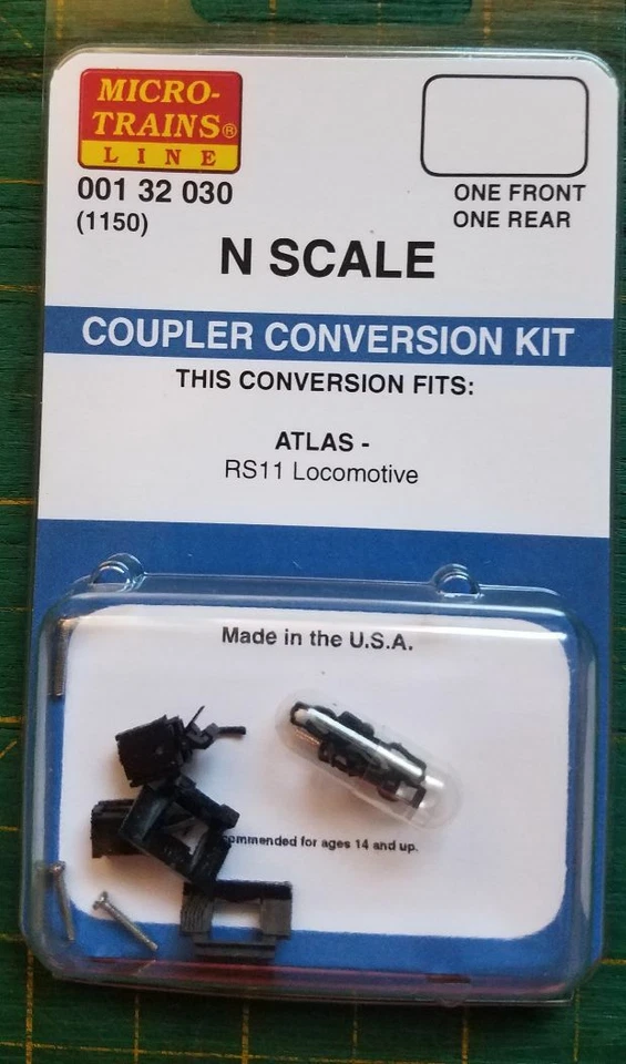 Kit de conversión de acoplador N Micro Trains 001 32 030 1150 ATLAS RSD 11 Foto 1 de 1