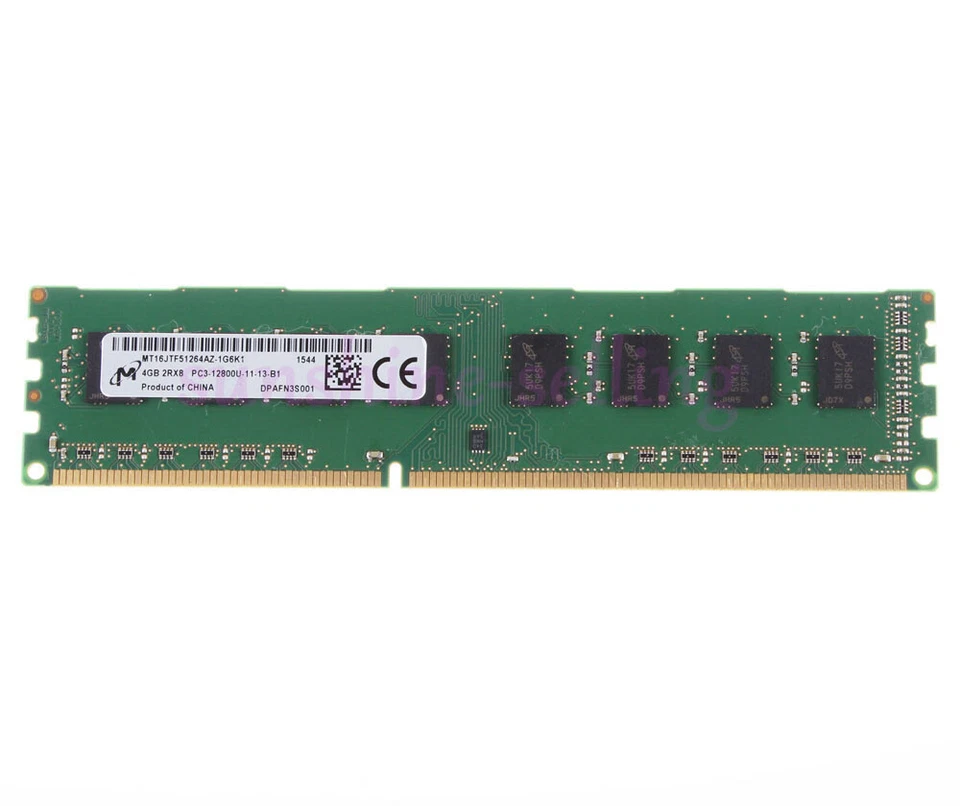 Micron Intel 4GB 2Rx8 PC3-12800U DDR3 1600Mhz 240Pin Desktop Memory RAM DIMM #ed - Image 1 of 4
