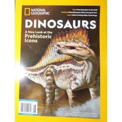 DINOSAURS national geographic CUTTING EDGE TECHNOLOGY new look prehistoric icons - Image 1 of 4