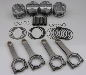 NIPPON RACING ITR PISTONS SCAT H-BEAM RODS 82MM .040 OVERSIZE TYPE R GSR B18C - Picture 1 of 2