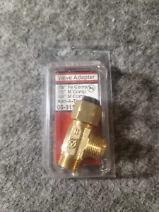 LASCO 06-9111 Angle Stop Add-A-Tee Valve, 3/8-Inch Compression Inlet X 3/8-Inch - Picture 1 of 2