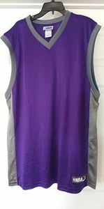 Mens Plain Basketball Jersey Gym Sports Basic Purple Sleeveless Size:XL New NBA - Picture 1 of 6