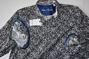 Camisa Robert Graham Egeo Floral Safari Negra Nueva LS Extra Grande XL - Imagen 1 de 5