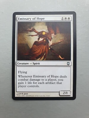 Emissary of Hope , MTG Darksteel (2004) Uncommon White Creature NM - Image 1 of 2