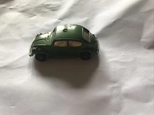 VW Beetle 1969 Vintage VW 1300 Corgi Jnr Whizz-Wheels Metallic Green Metal Base - Picture 1 of 5