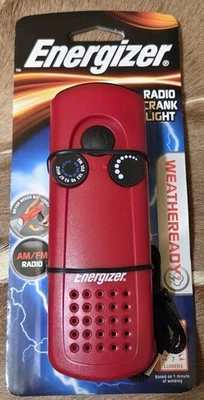NUEVO Radio/linterna de manivela roja Energizer WeatherReady - AM/FM Foto 1 de 4