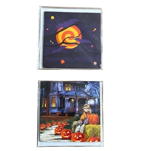 2 biglietti di auguri pop up Halloween tesori - casa spettrale caramelle dolcetto o scherzetto - Foto 1 di 9