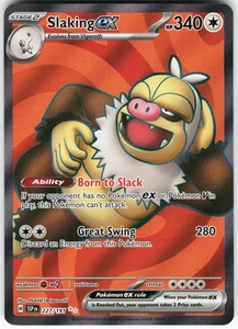 Slaking ex - 227/191 Pokemon SV08: Surging Sparks Holo Ultra Rare NM - Picture 1 of 2