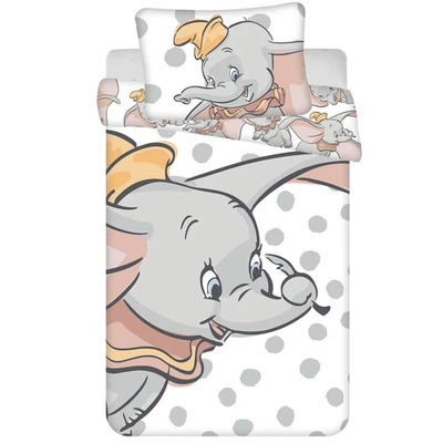Disney Dumbo Feather Cotton Quilt Cover Set for Cot or Toddler Bed - image 1 of 2