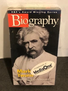 Brand New Factory Sealed Biography Mark Twain VHS 1997 - Imagen 1 de 2