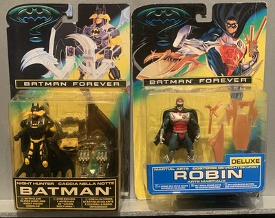 1995 BATMAN FOREVER 🎥 BATMAN NIGHT HUNTER and DELUXE ROBIN ⭐️VINTAGE & SEALED⭐️ - Image 1 of 4