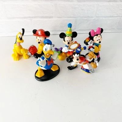 Lote de 6 figuras de aplausos de Disney Mickey Minnie Mouse Pato Donald adornos para pasteles Foto 1 de 4