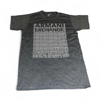 Camiseta gráfica gris mediana manga corta con logotipo Armani Exchange para hombre Foto 1 de 3