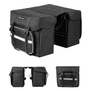 Waterproof Bike Bicycle Rear Rack Pannier Bag Seat Saddle Carry Bags Carrier - Picture 1 of 16