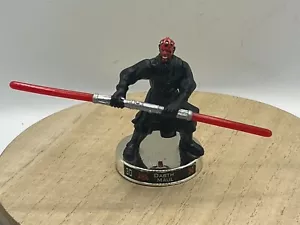 2005 Hasbro Star Wars Attacktix Darth Maul Chrome Silver Base. Series 2 - Picture 1 of 10