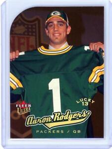 * AARON RODGERS * 2005 FLEER ULTRA LUCKY 13 GOLD MEDALLION DIE CUT RC # 202