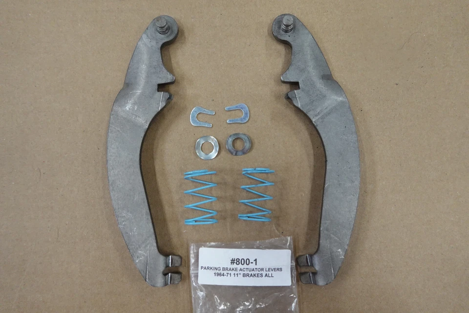 Palancas de actuador de freno de estacionamiento de 11 pulgadas 1964 a 1971. Foto 1 de 1