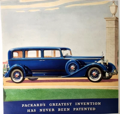 Packard Twelve Limousine 1934 Vintage Car Ads Magazine Print Auto Detroit MI - Image 1 of 4