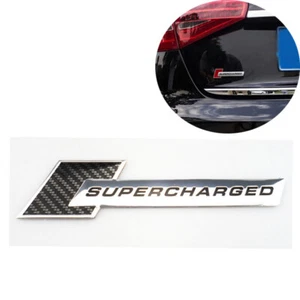 Insignia universal de aluminio para automóvil emblema de automovilismo fibra de carbono plateada - Imagen 1 de 8