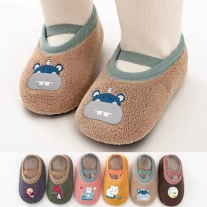 Baby Anti-Slip Socks Shoes Warm Crib Slippers - Picture 1 of 14