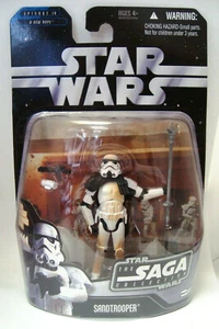 STAR WARS SAGA EPISODE IV A NEW HOPE SANDTROOPER & RARE HOLOGRAM FIGURE MOSC - Picture 1 of 2