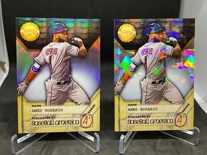 Amed Rosario 2017 Bowman's Best LOTE Dean's List refractor atómico y base Mets - Imagen 1 de 5