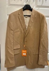 Inserch Collezione 46 Tan 100% Linen Blazer NWT - Picture 1 of 14