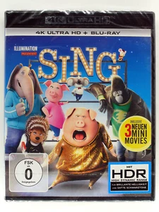 Sing - 4K + Blu-ray - Illumination Animation - Schweine Ferkel, Gorilla, Casting - Bild 1 von 1