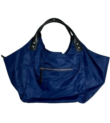 Bolso de Mano Ellington Grande Doble Asa Nylon/Cuero en Azul Foto 1 de 4