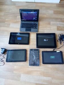 lot de 6 tablettes windows 10 z2760 et android 8 asus avec défauts hdmi wifi